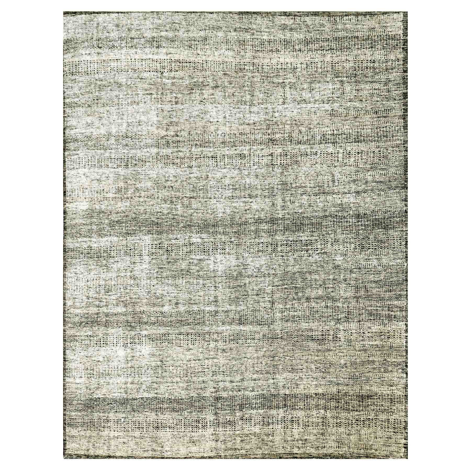 Modern & Contemporary Wool Hand-Knotted Area Rug 12'2